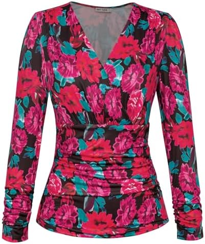 GRACE-KARIN-Camicetta-con-Scollo-a-V-da-Donna-Elegante.jpg