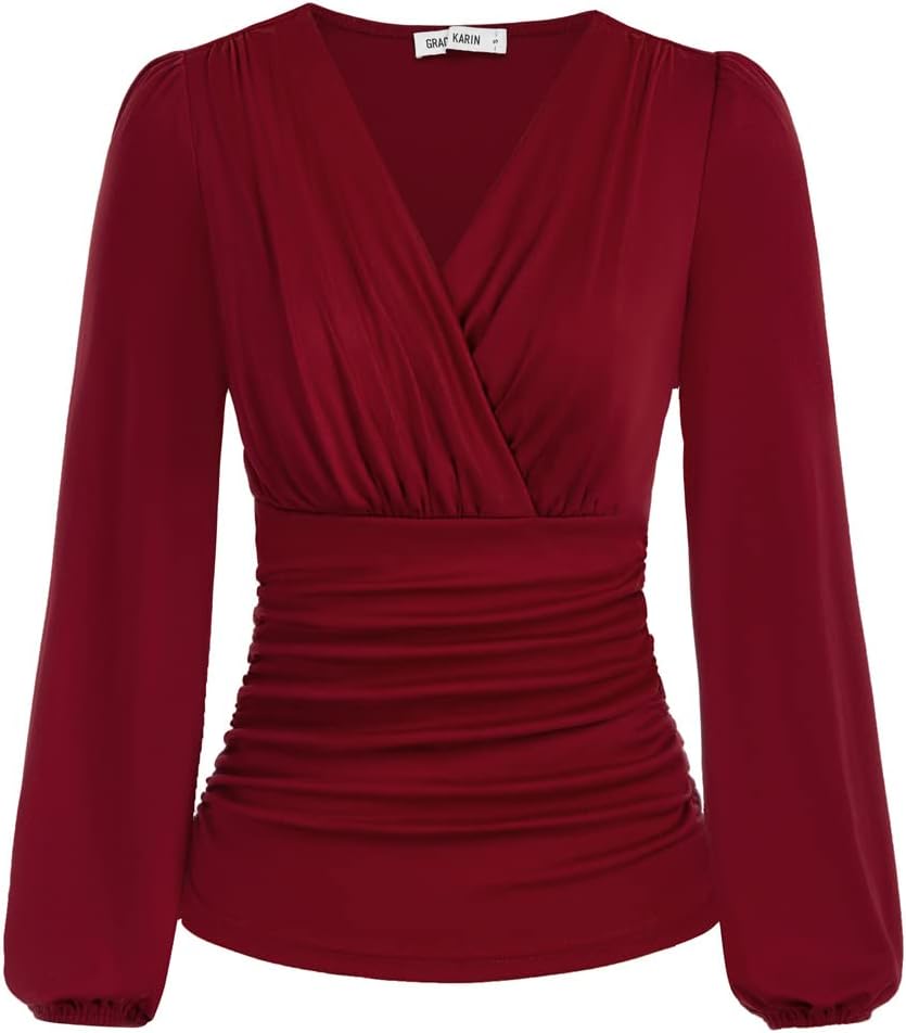 GRACE-KARIN-Donne-Vintage-Plissettato-Camicie-Maniche-Lunghe-Scollo-a.jpg
